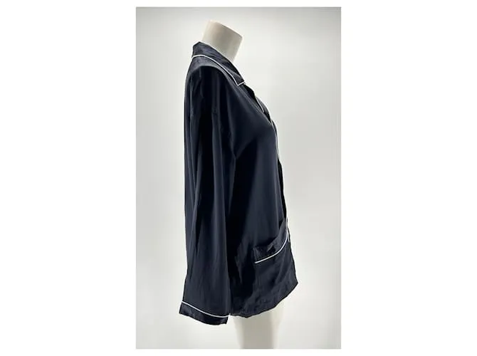 Autre Marque ZIMMERLI DE SUIZA Tops T.Seda M Internacional Azul 