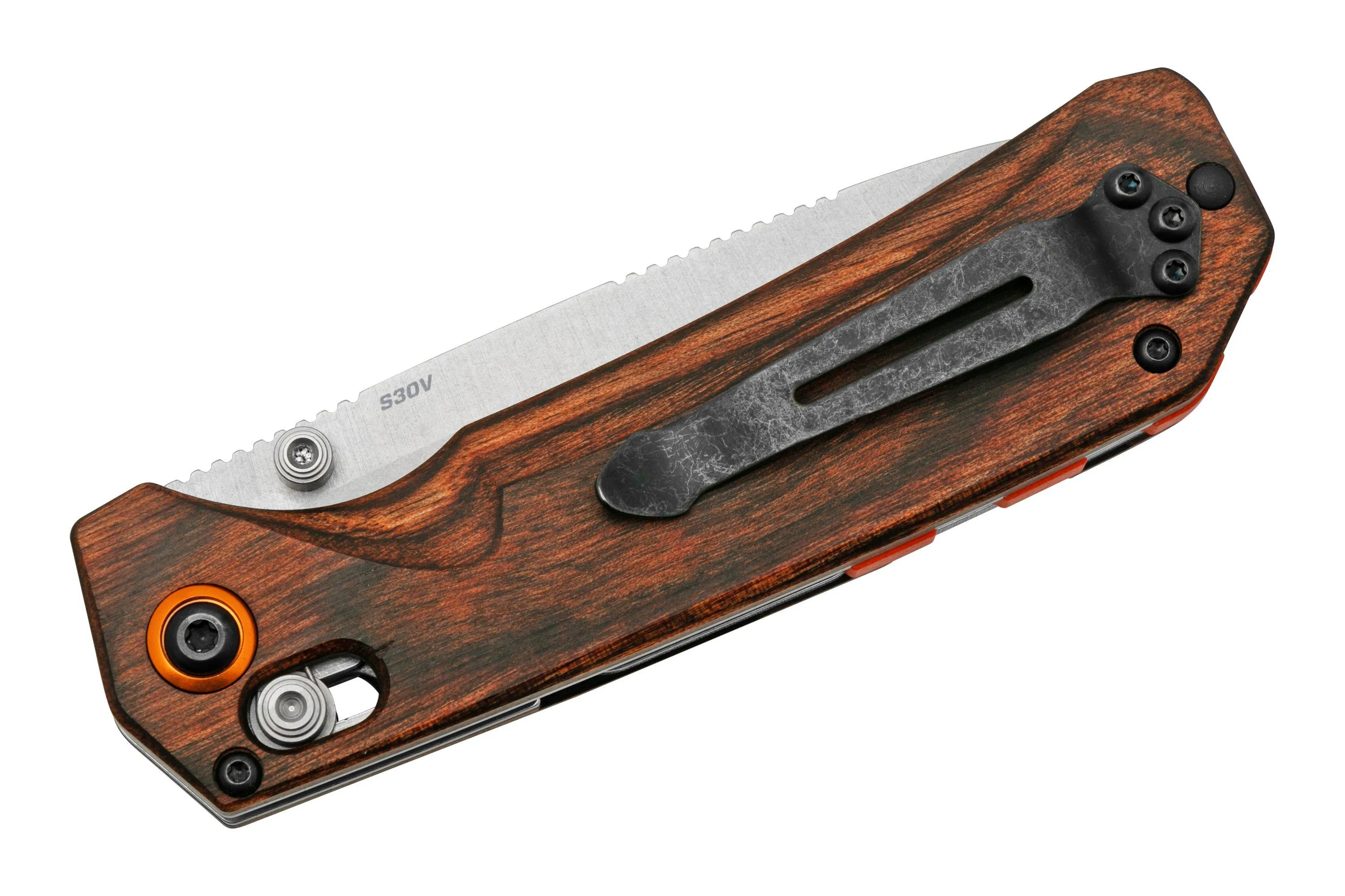 Benchmade Grizzly Creek 15062, S30V, madera, navaja de caza