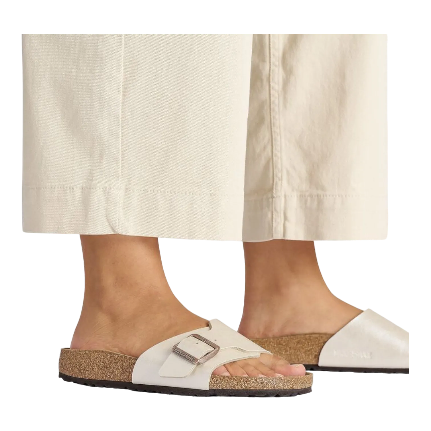 Birkenstock Catalina Birko-Flor Graceful-Pearl White for Women 1026631