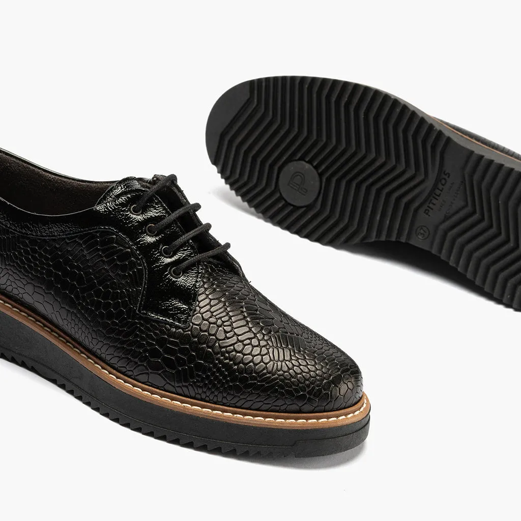 Blucher Combinado de mujer color negro