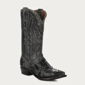 Bota Vaquera Black Aligator