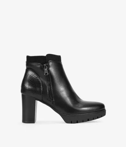 Botines negros con tacón