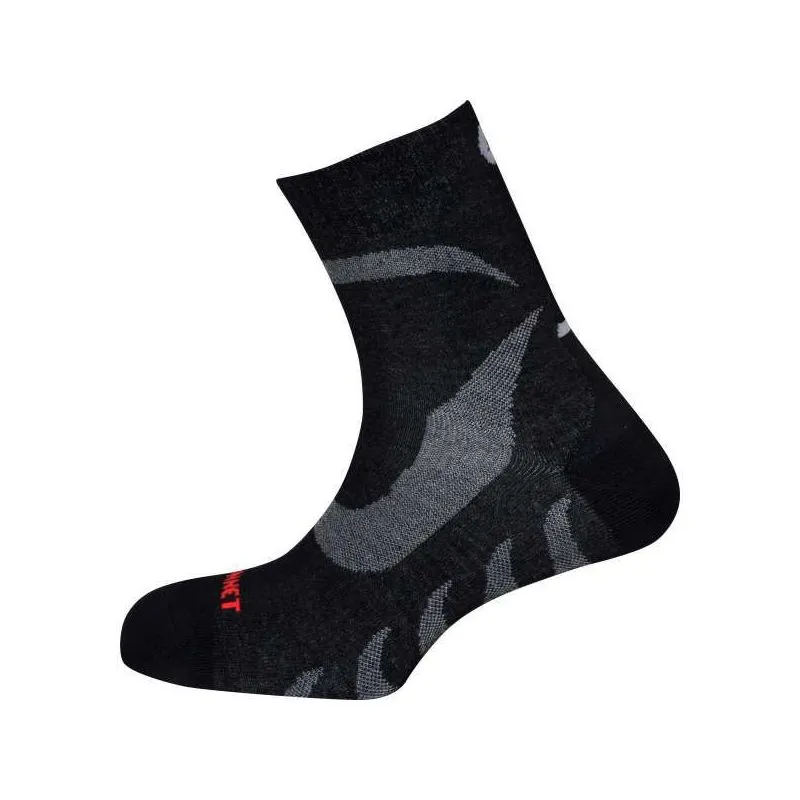 Calcetines de senderismo Monnet Mid Twin (Gris Negro)