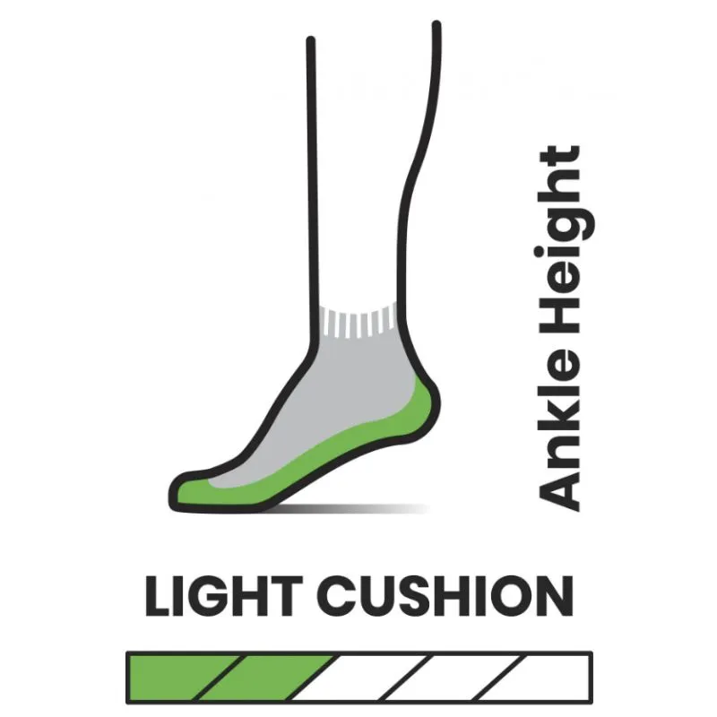 Calcetines de senderismo Smartwool Light cushion Ankle (Charcoal)