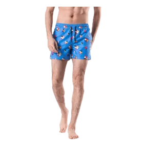 Calcetines Happy Socks Hibiscus Swim Shorts Blue
