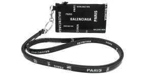 Cartera de cuero negro Balenciaga 