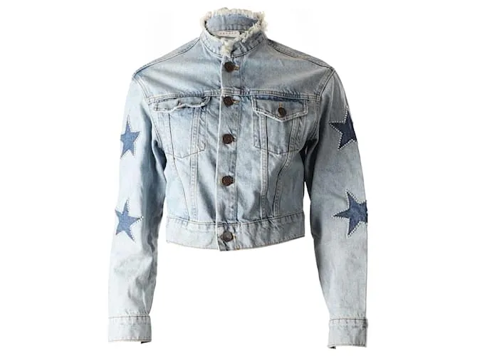 Chaqueta vaquera azul con adornos Liverpool de Sandro Paris Azul claro 