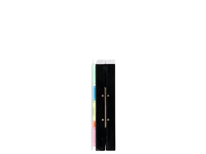 Clutch Perspex Charlotte Olympia para niñas en plástico negro 