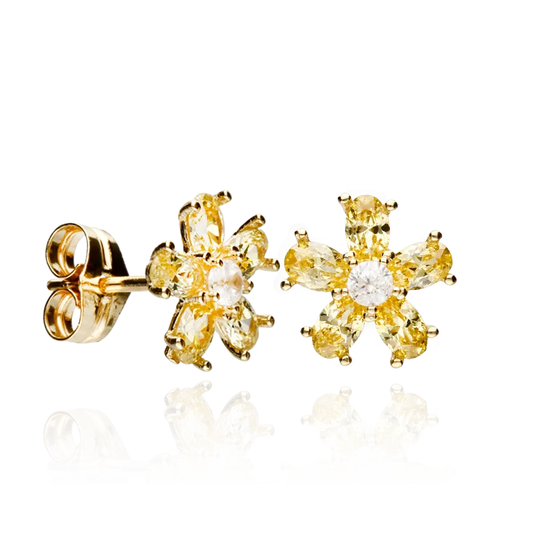 CONJUNTO "SURPRISE" ORO 18K CITRINOS AMARILLOS