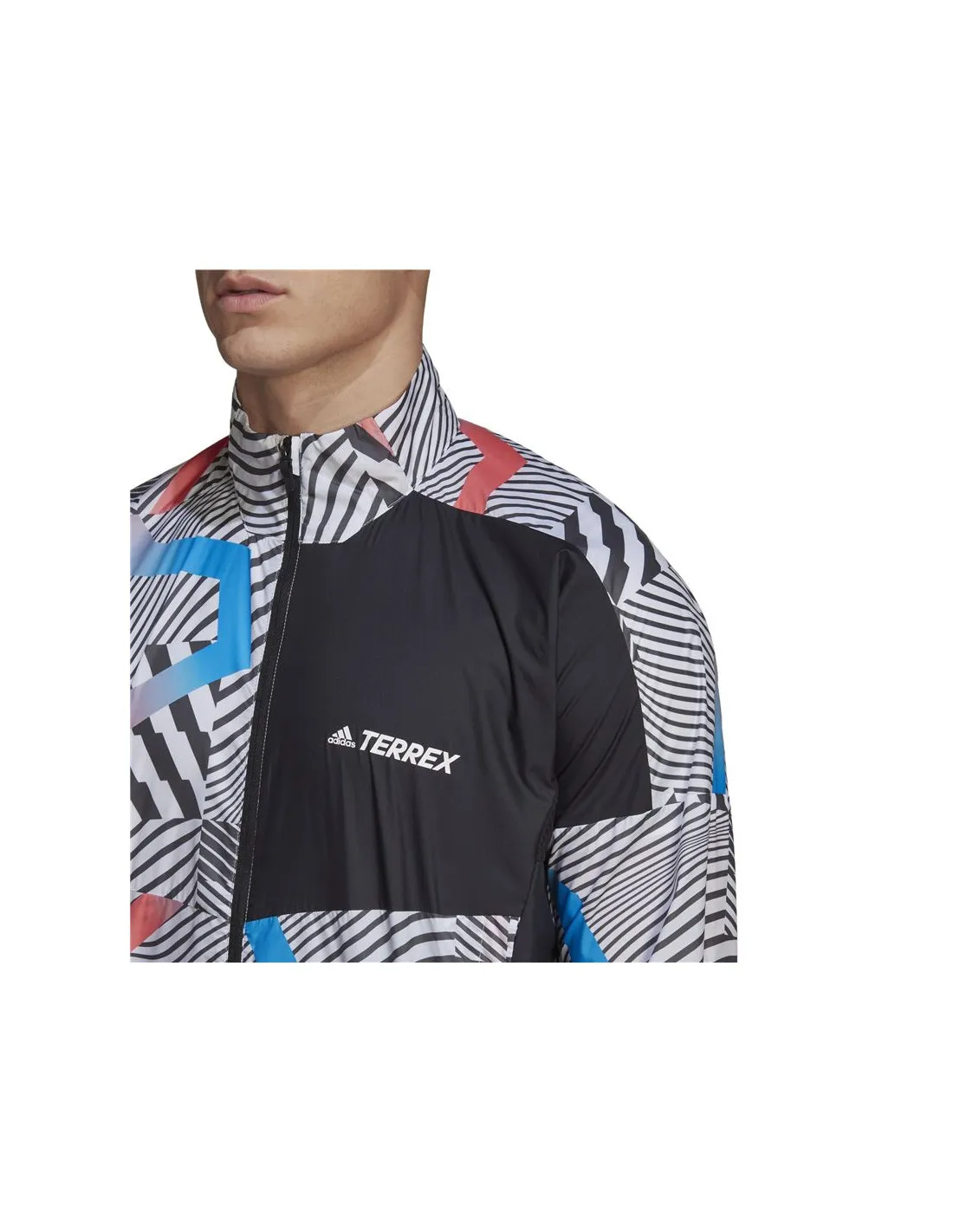 Cortavientos de senderismo adidas Terrex Trail Printed Hombre Wh