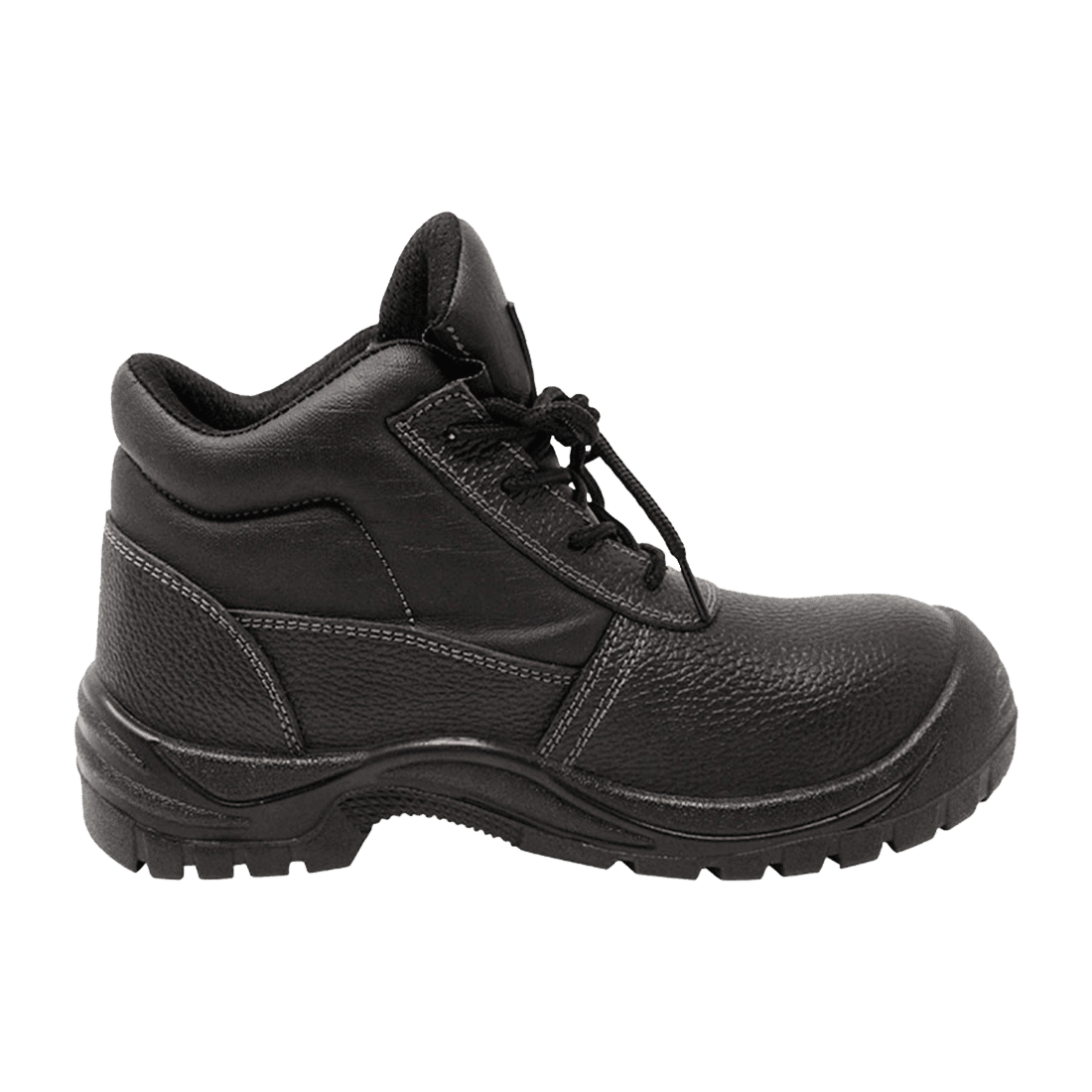 Dalupo pp-rapaz-11 talla 44 zapato de cuero de vaca anti-estatico punta composite resistente al agua negro