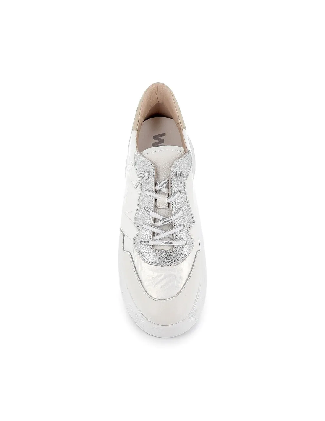 Deportiva casual piel napa y textil ultraligera blanco Wonders