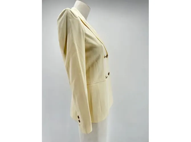 DONDUP Chaquetas T.ÉL 40 Lana Blanco 