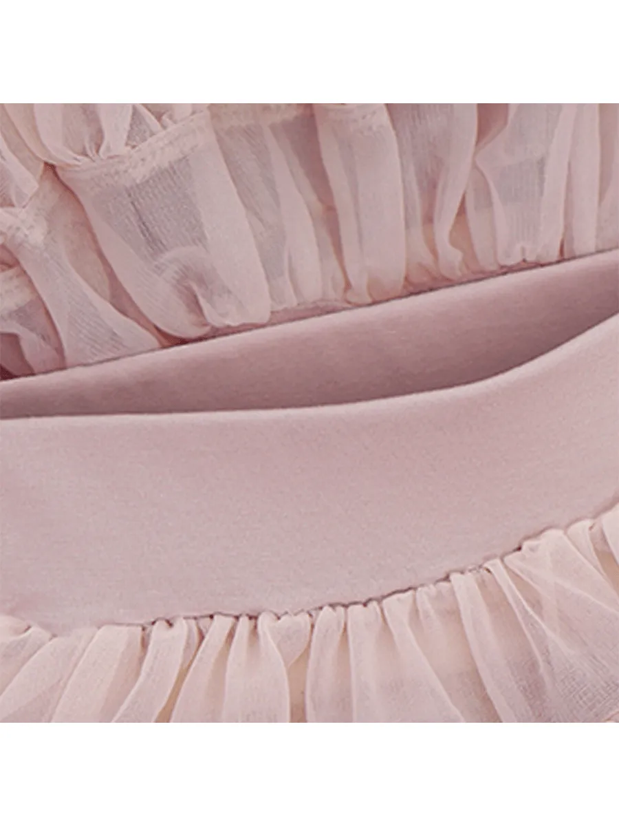 Falda para Niñas PettiSkirt Café Latte