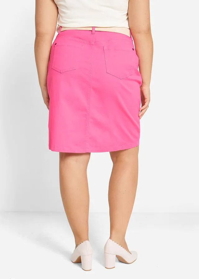 Falda vaquera Rosa flamenco