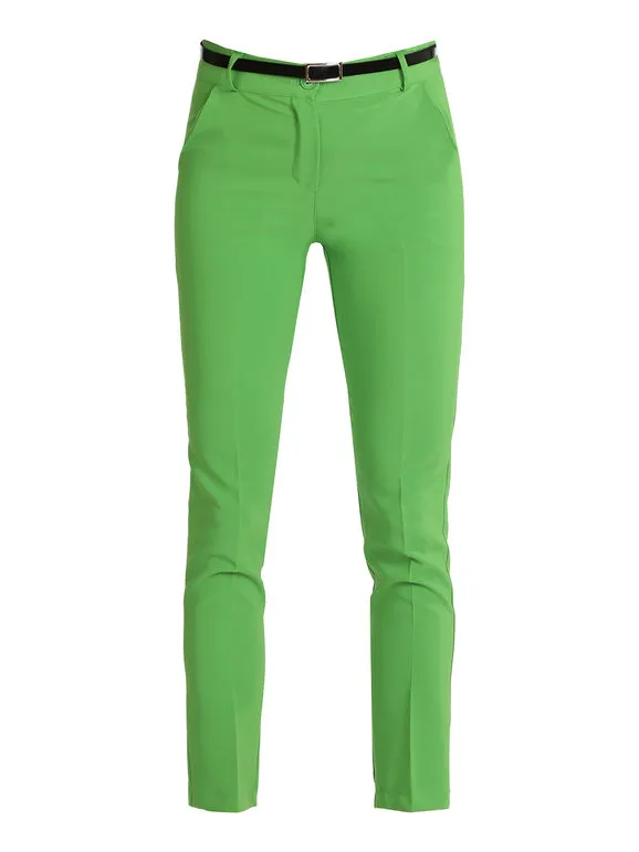 Frenetika Pantalón de mujer elegante con cinturón.