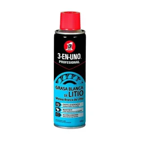 Grasa Blanca de Litio Profesional Spray 250ml - 3-EN-UNO