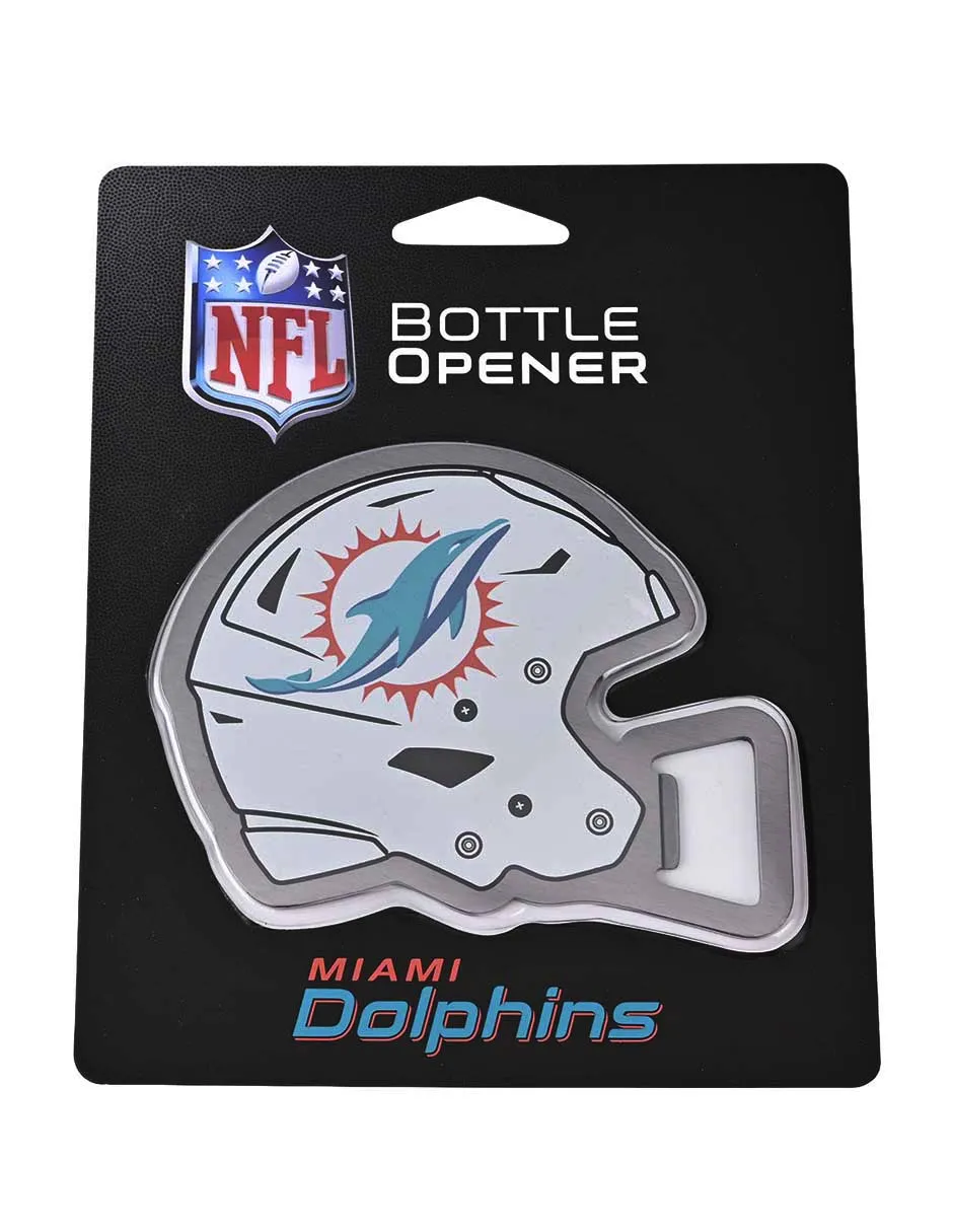 Imán Destapador De Botella Casco NFL Miami Dolphins