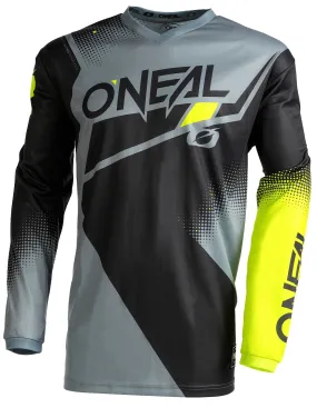 jersey O'Neal Element Racewear LS - Black/Gray/Neon Yellow - men´s