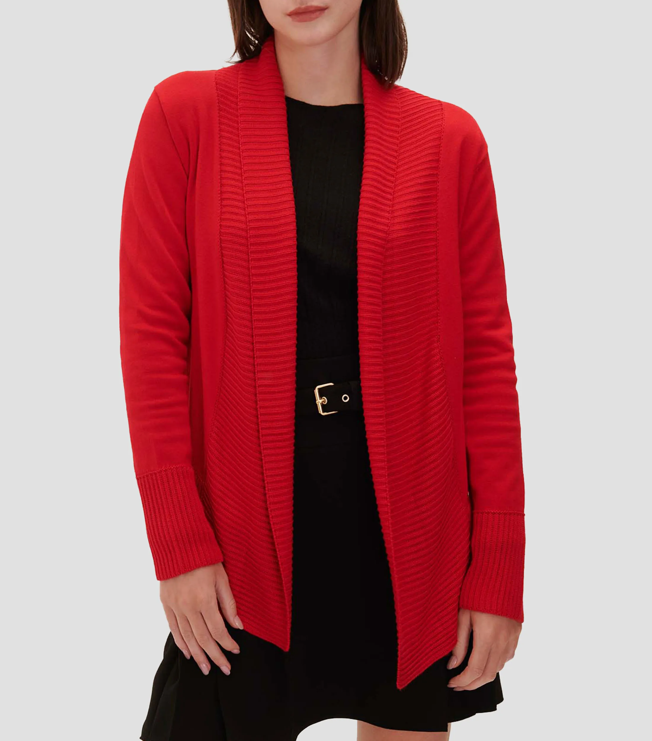 Julio Cárdigan Tejido Combinado Mujer