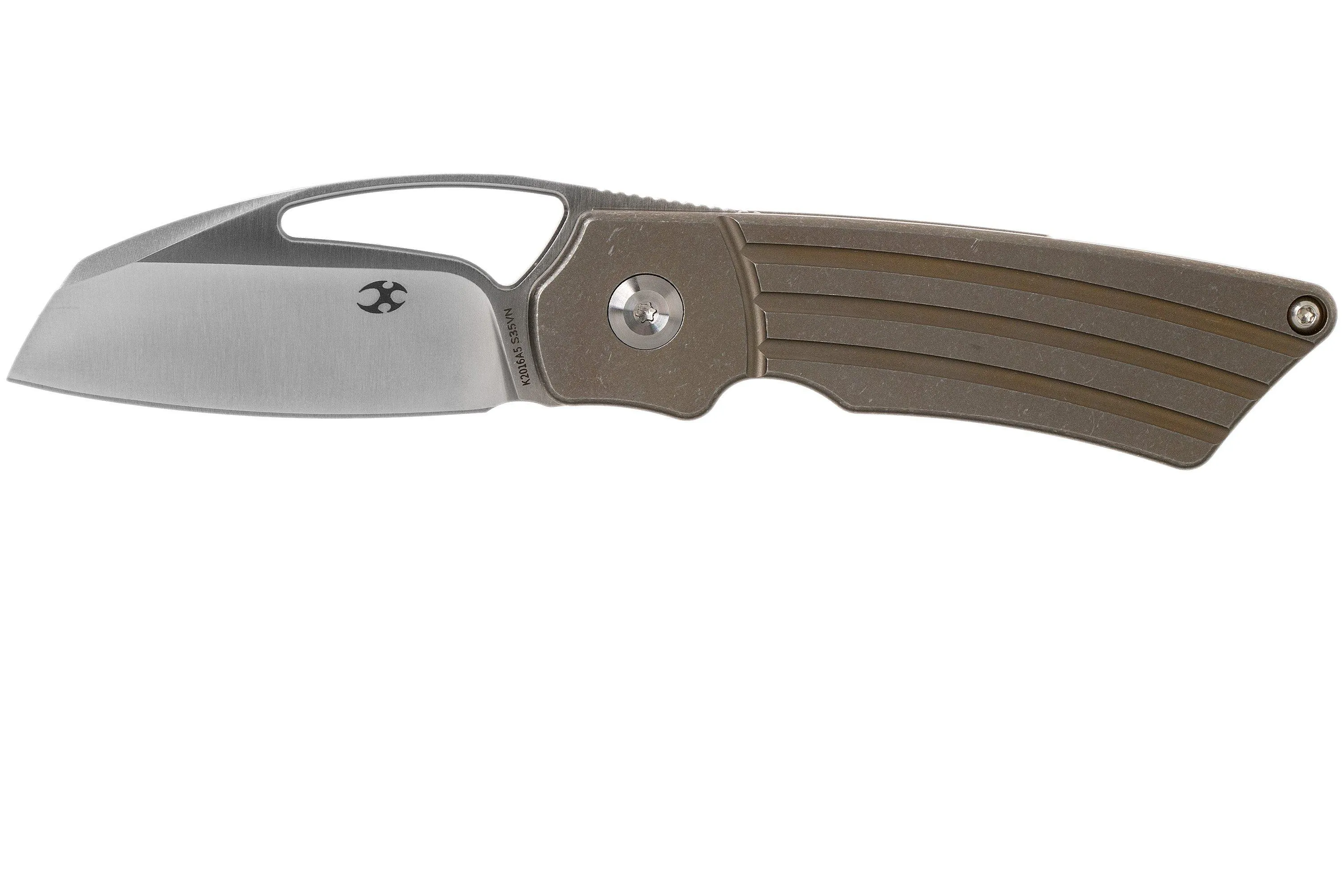 Kansept Goblin K2016A5 Titanium Grooves navaja, diseño Marshall Noble
