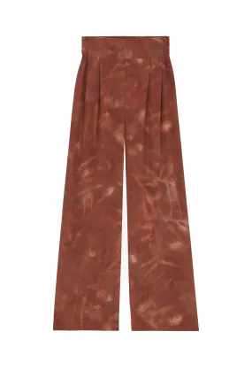 Lisa, printed silk pants