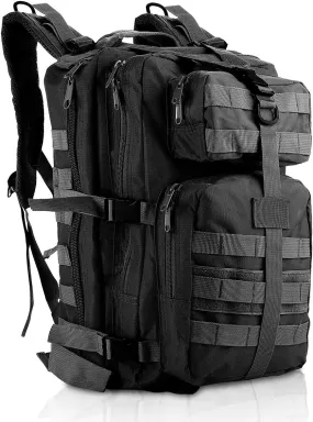 MINGPINHUIUS Mochila Militar  35L Mochila Táctica Mochila Senderismo MOLLE Mochila de Asalto Mochila de Combate Táctica para Tre