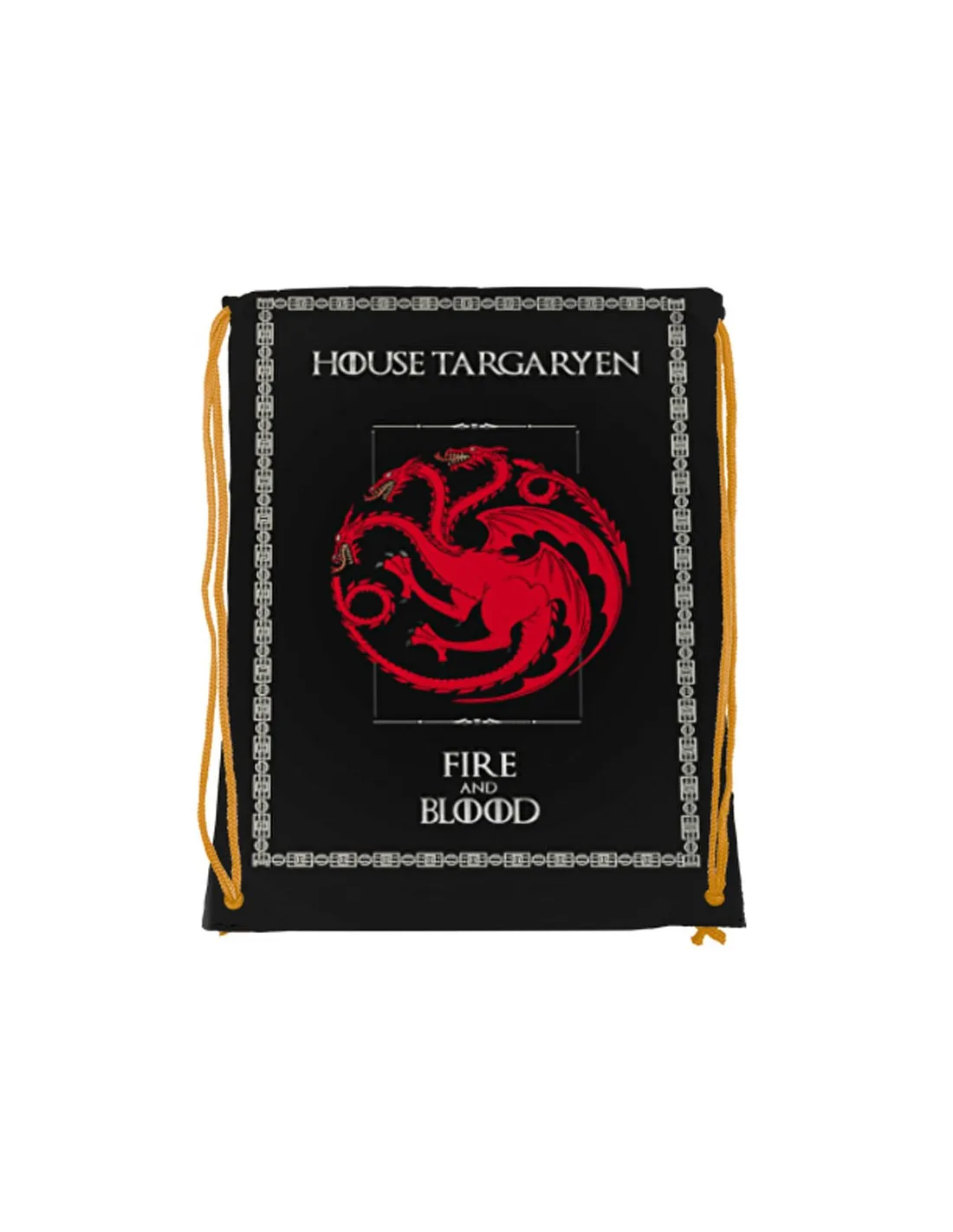 Mochila de cuerdas Targaryen de Juego de Tronos (34x42 cms.)