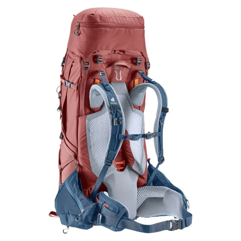 Mochila de senderismo Deuter Aircontact X 60+15 SL (redwood-ink)