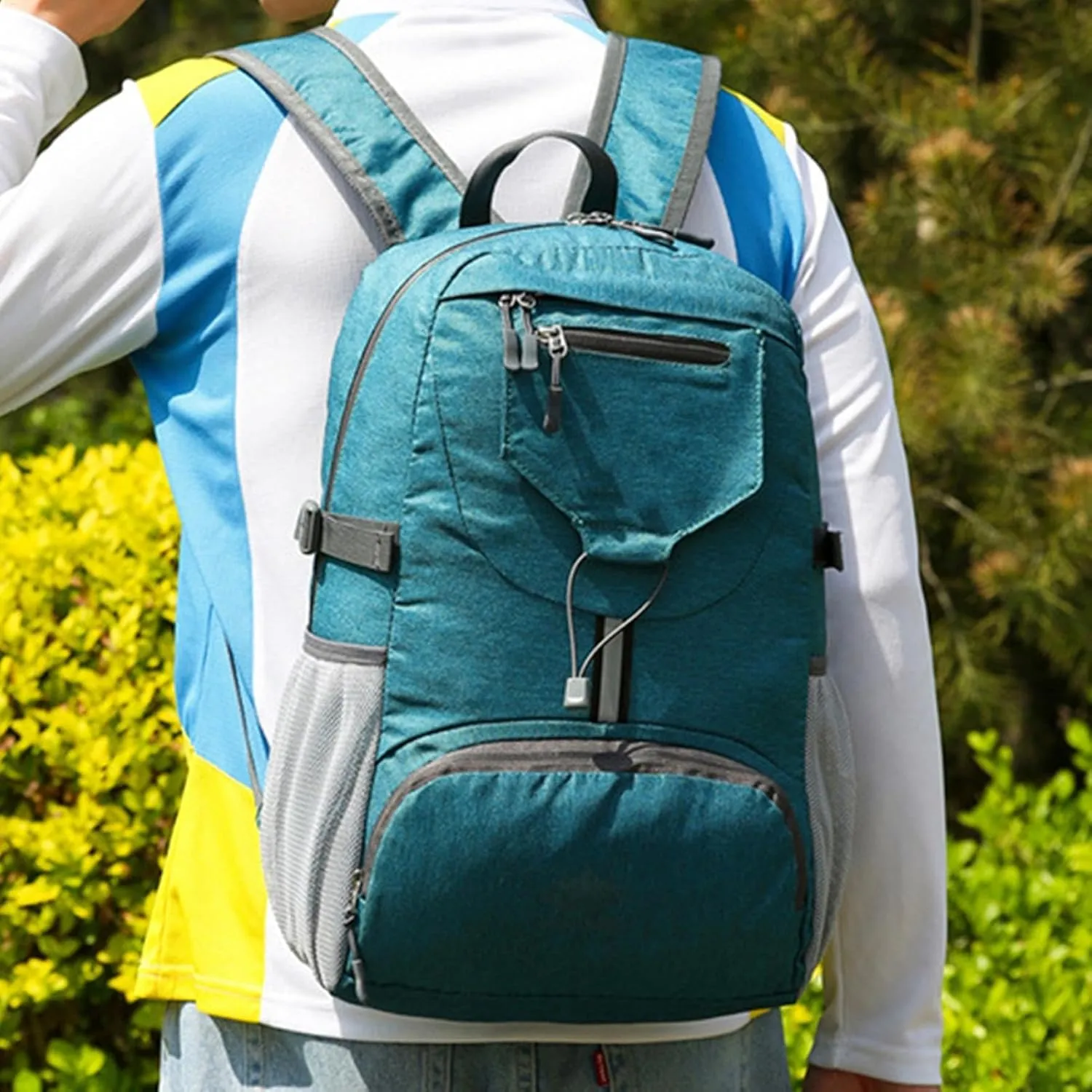 Mochila plegable ligera  mochila impermeable ultra portátil  bolsa de viaje compacta que ahorra espacio  mochila de viaje de sen