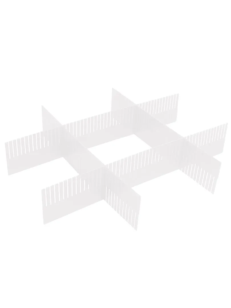 Pack separadores de cajón de plástico - transparente