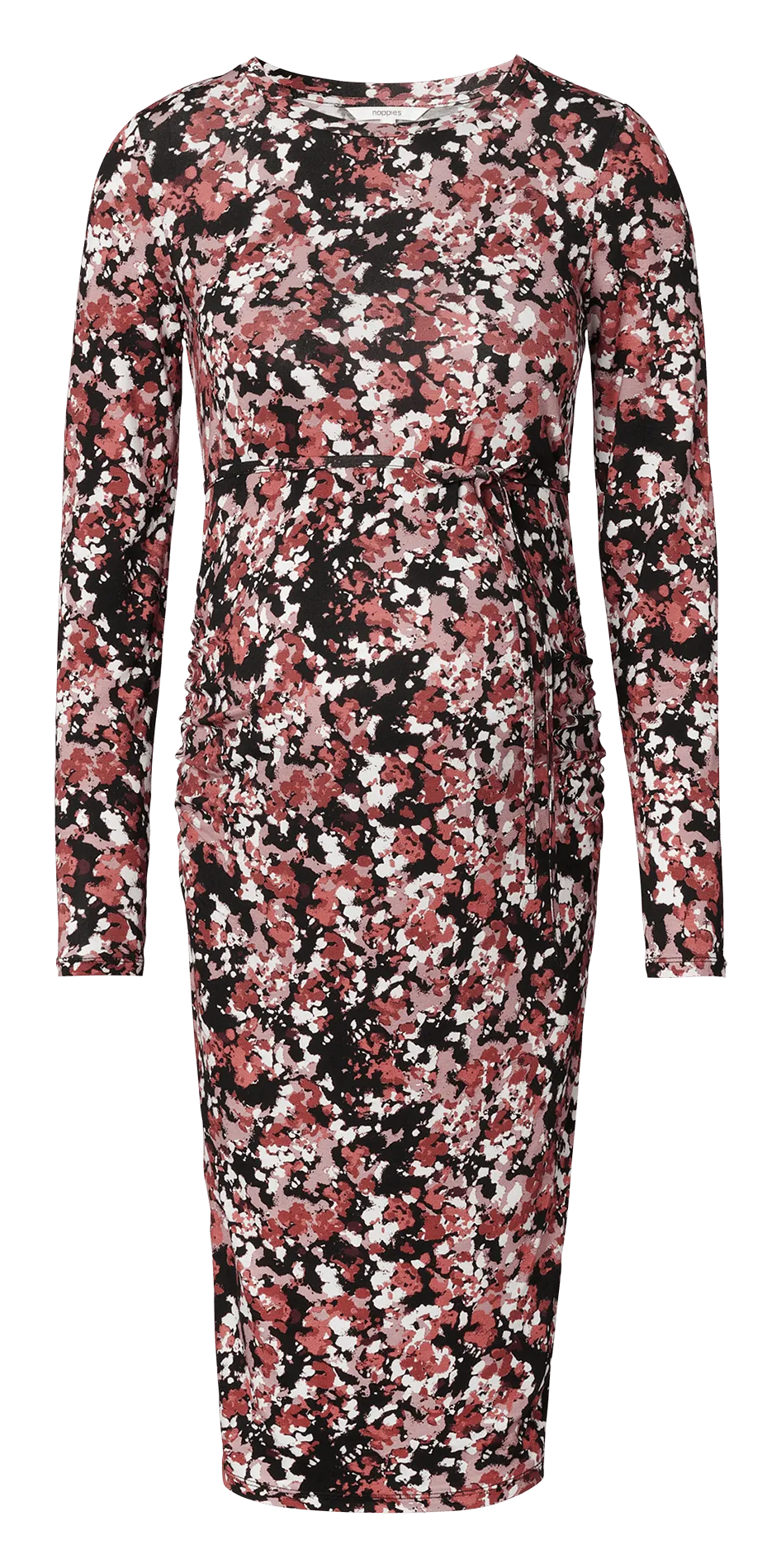 PAOLI - Vestido premamá moldeador con estampado en negro