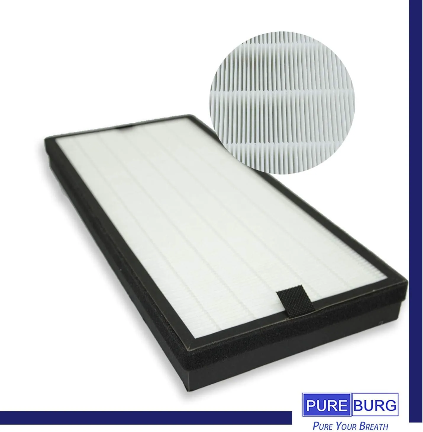 PUREBURG Filtro HEPA de repuesto + filtro de carbón activado compatible con el purificador Rowenta Intense Pure AIR XL PU60XX Se