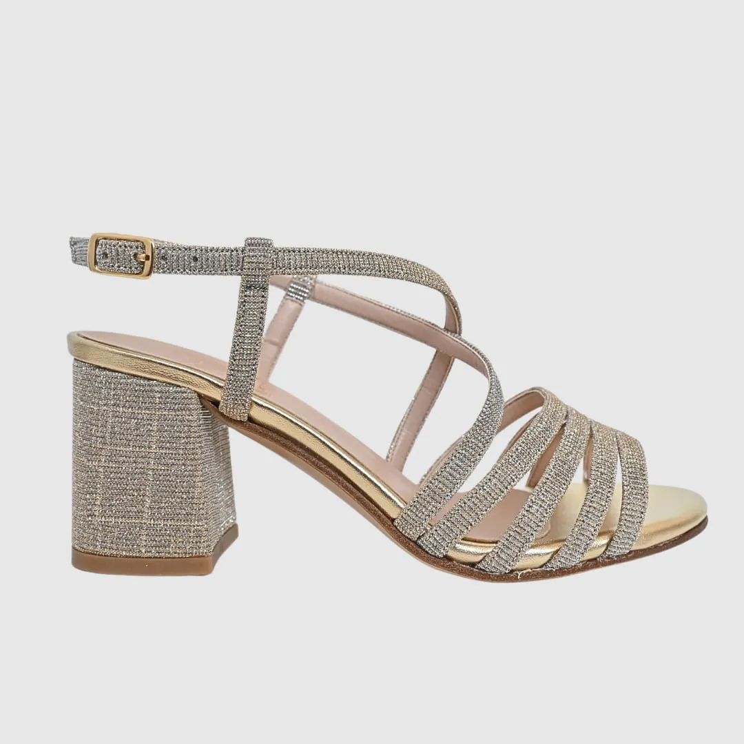 Sandalia elegante Italiana Dorada | Joel A702