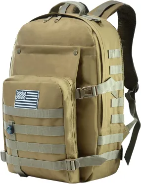 SHANNA Mochila Militar  Mochila Tactica 45L Mochila Impermeable Mochila del ejército MOLLE Mochila de Asalto Mochila de Combate 
