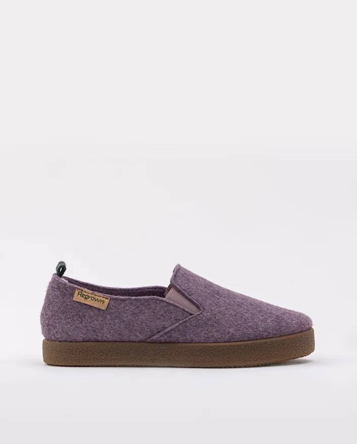 Slip-on eco friendly de invierno violeta acacia crab lavanda