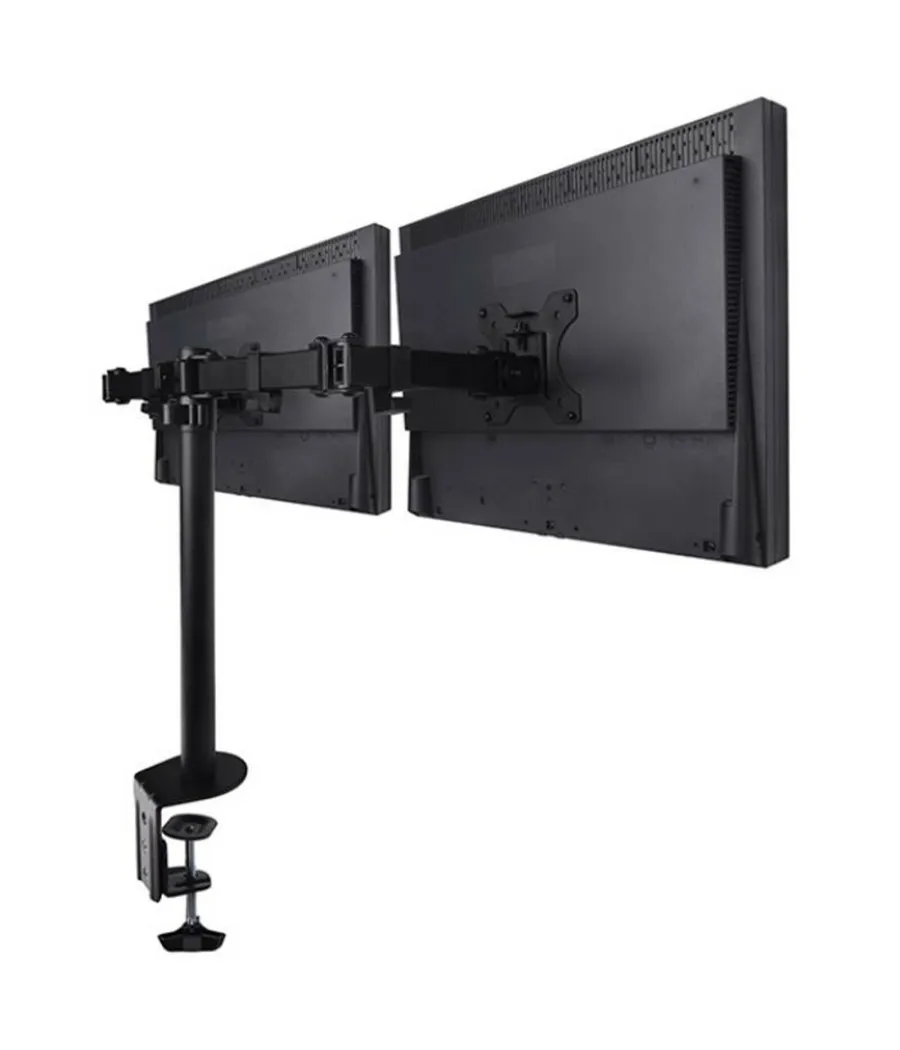 SOPORTE DE MONTAJE PARA DOS MONITORES DE TV DE SOBREMESA DE 15" A 27" 16KG