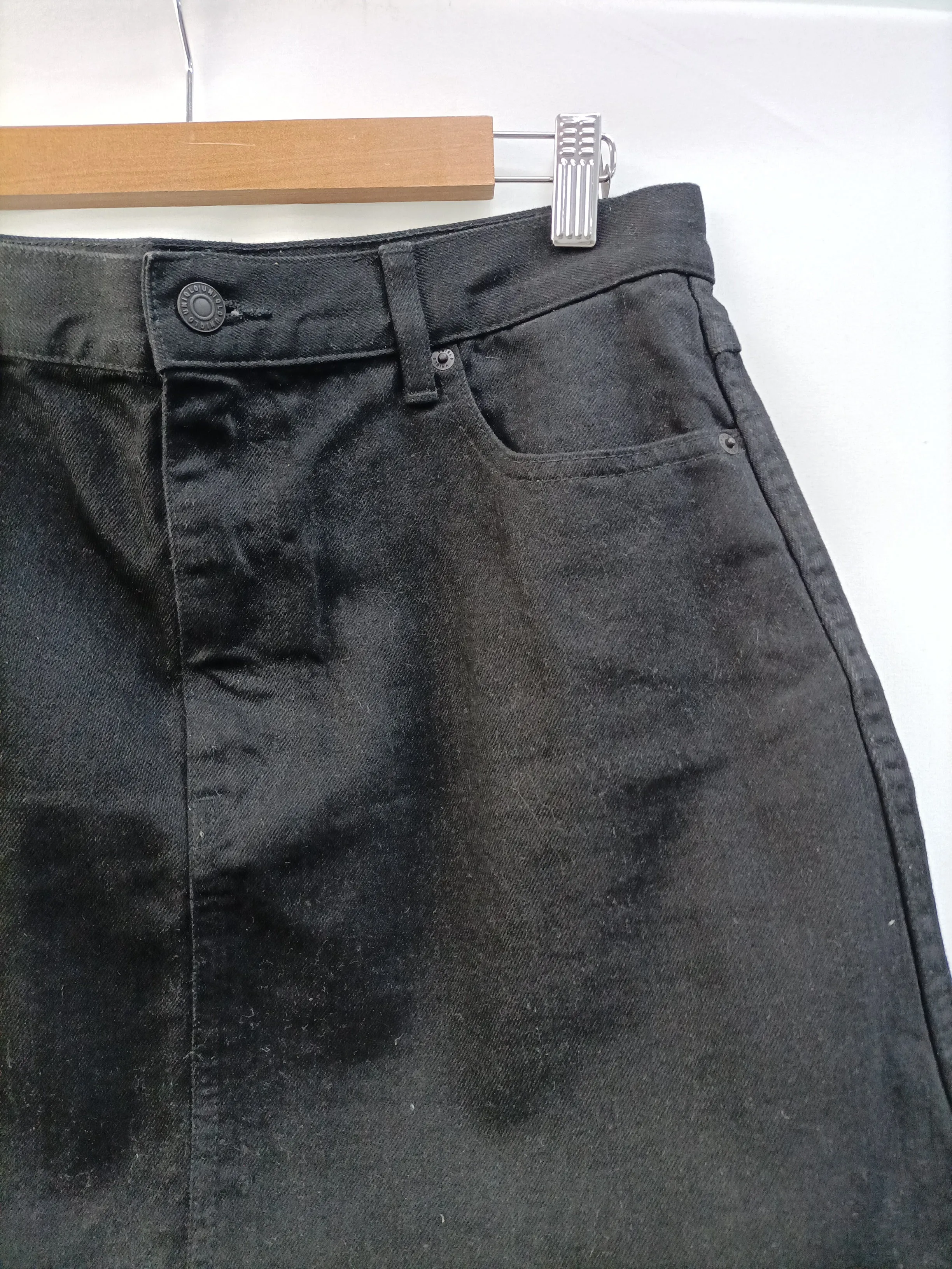 UNIQLO.Falda corta vaquera T.40