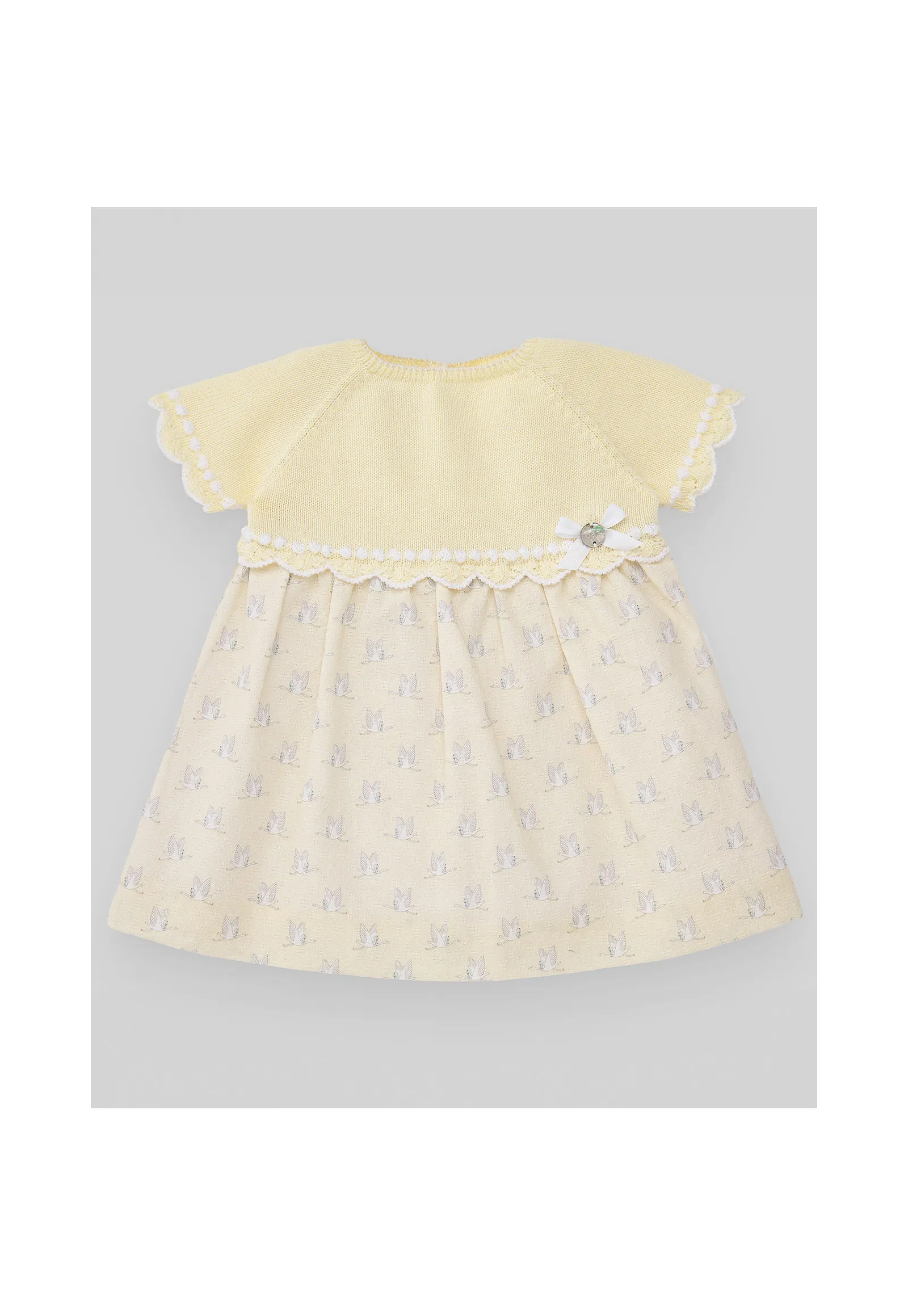 Vestido combinado "CIGÜEÑA"