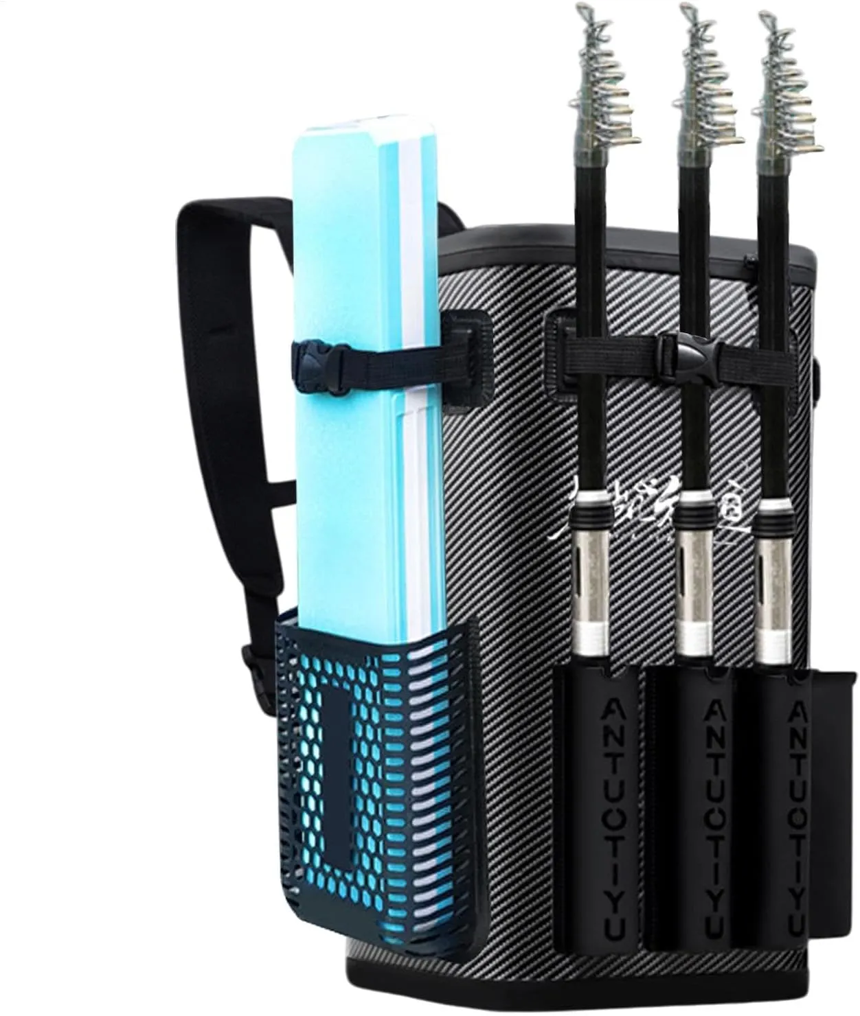 Xijobido Mochila de aparejos de pesca  mochila de pesca impermeable de 49 L  bolsa de almacenamiento para aparejos de peces  moc