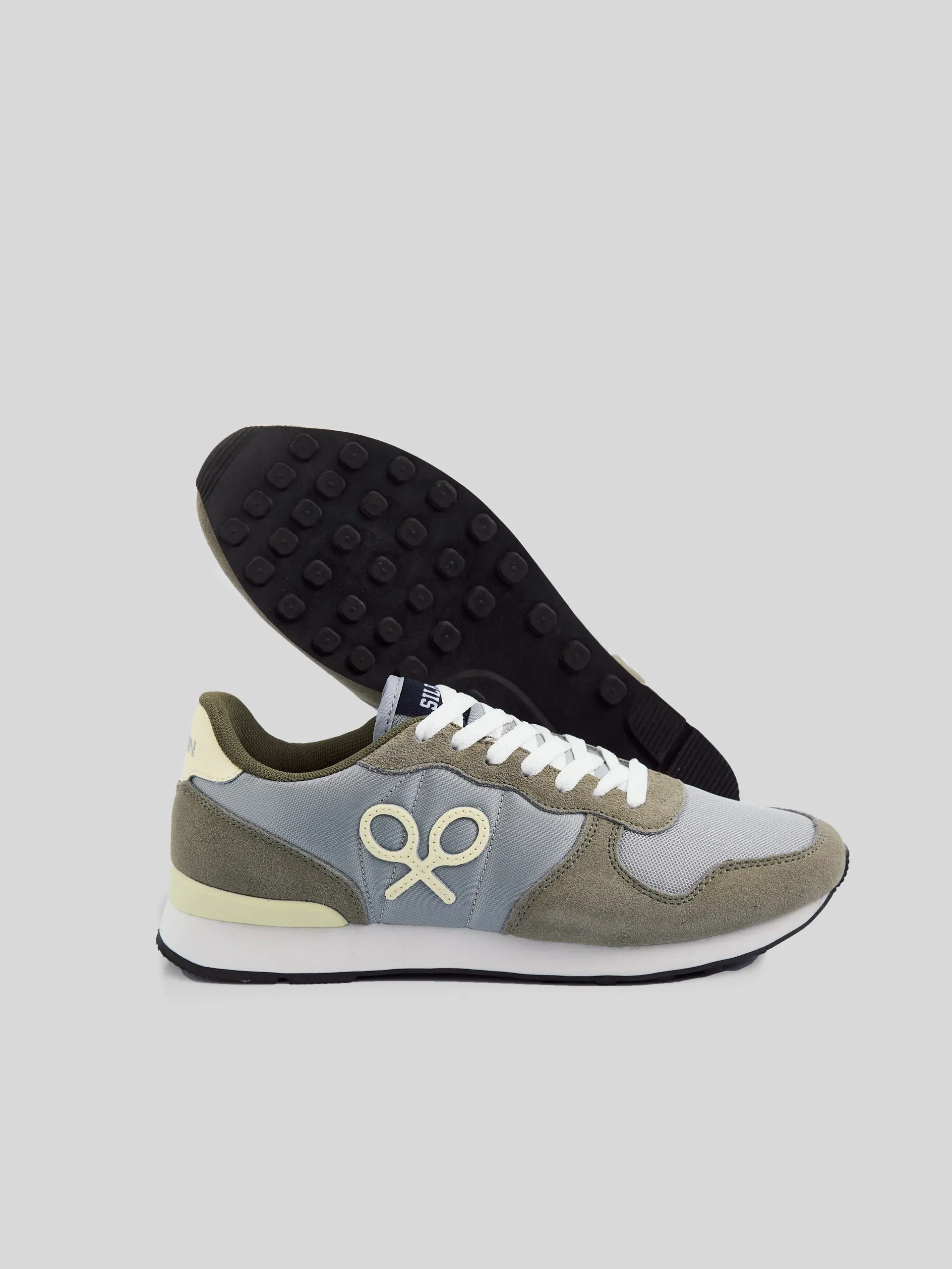 Zapatilla sport running style amarillo verde