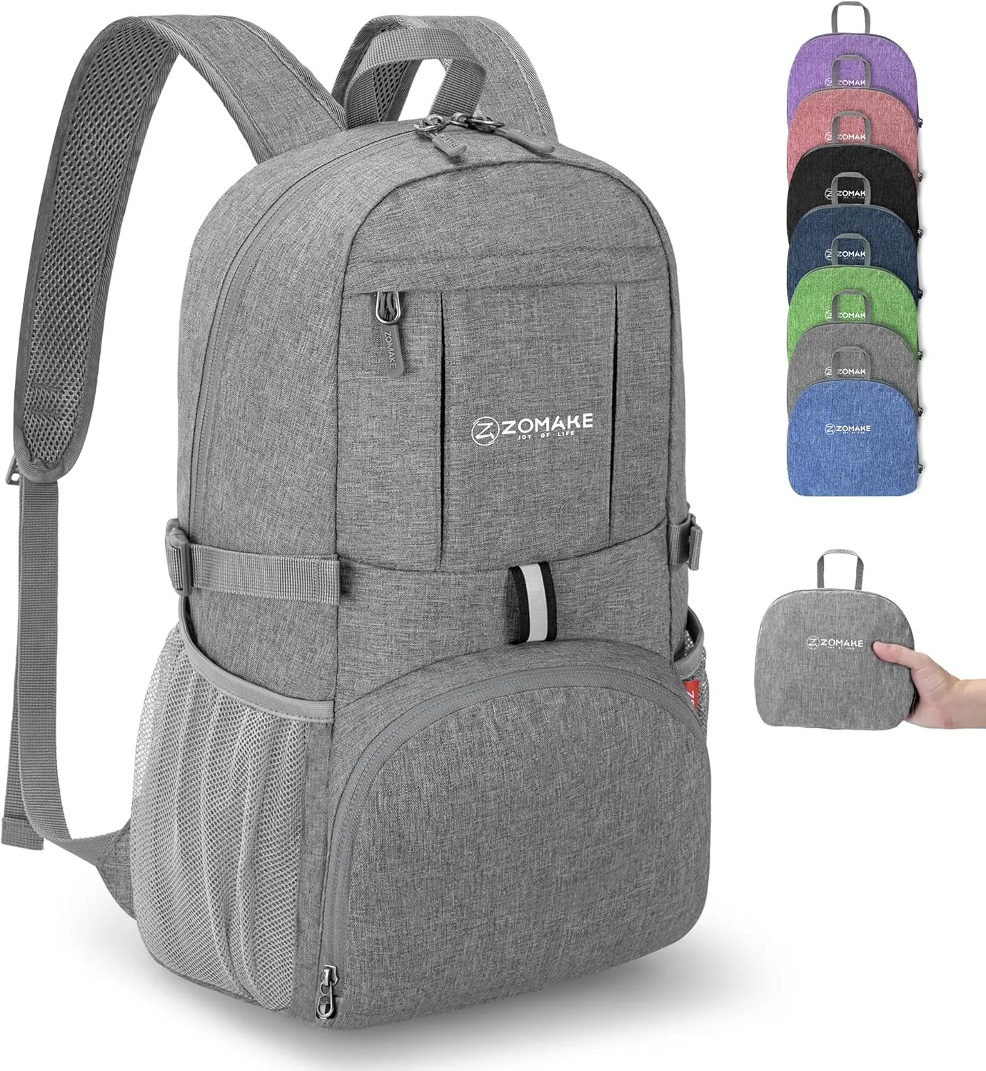 ZOMAKE Mochila Ligera Pequeña 25L - Mochila Plegable Mochilas Senderismo Mochilas Ligeras Viajar Bolsa Deportes al Aire Libre pa